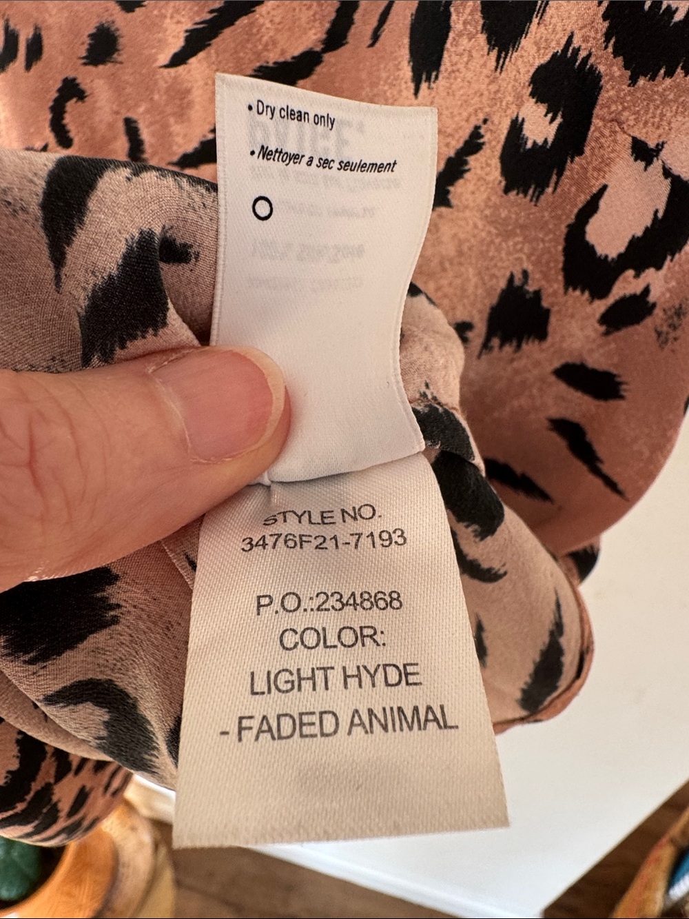 PAIGE Cicely 100% Silk Faded Animal Leopard Camisole Size L - Picture 6 of 6